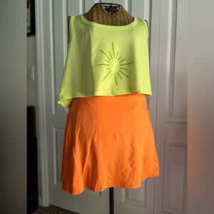 Orange Skort